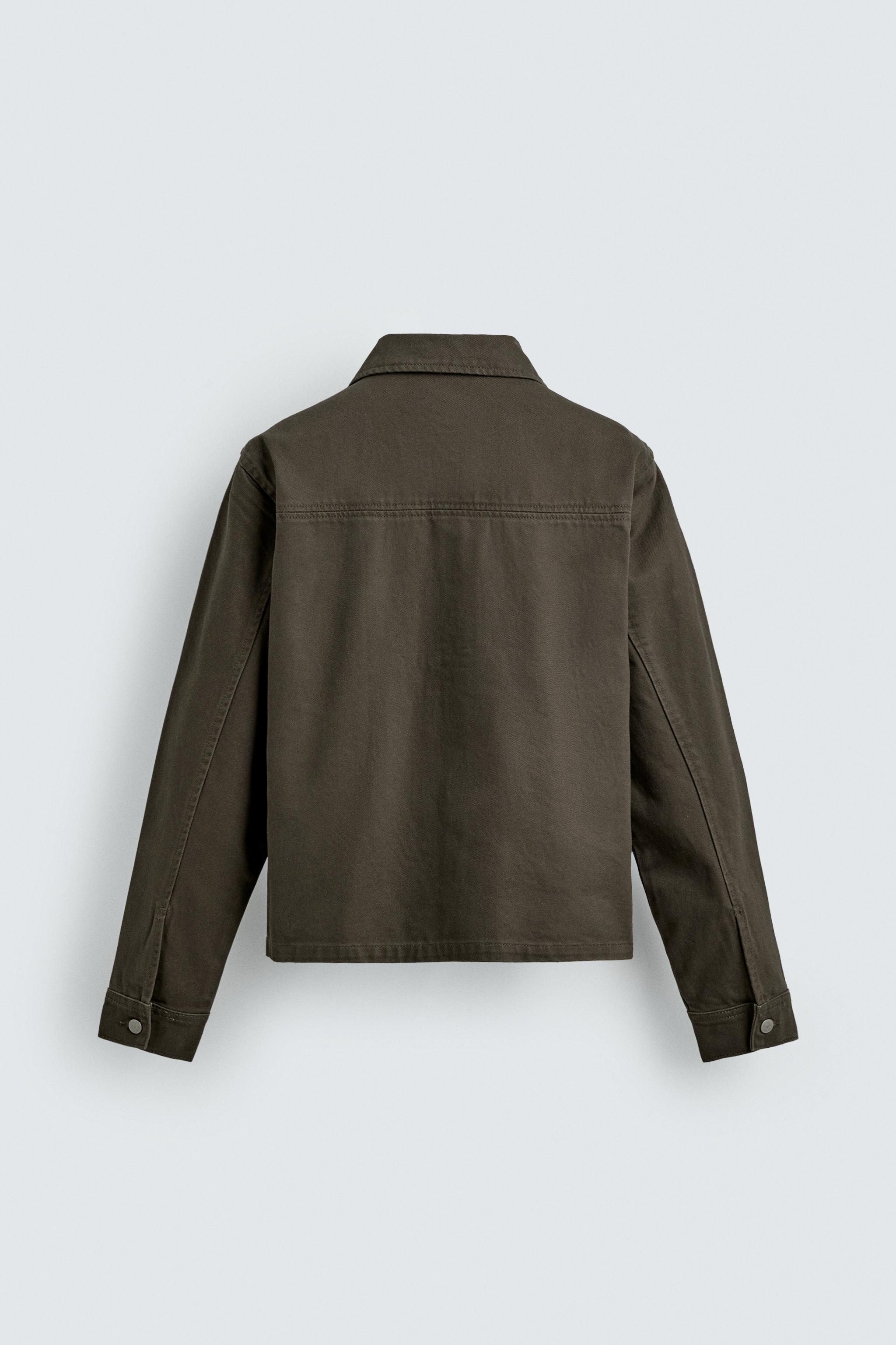 REGULAR FIT ZIP-UP OVERSHIRT